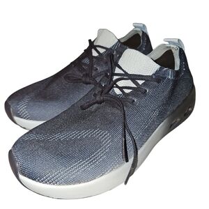 Sleek Black and White Athletic Shoes
